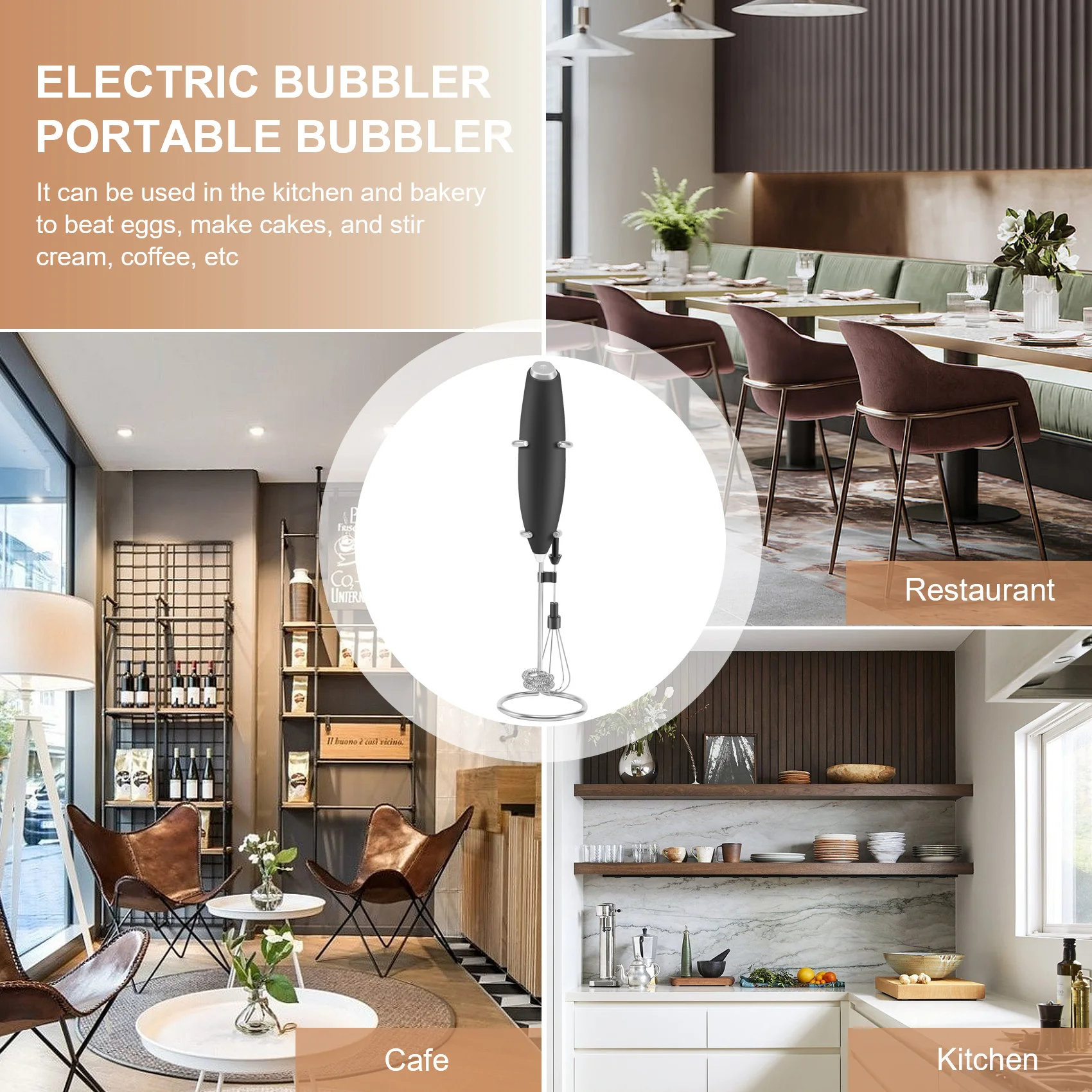 Электрический вспениватель молока A84E, портативный ручной пенообразователь, высокоскоростной миксер для напитков, палочка для взбивания кофе с подставкой
Электрический вспениватель молока A84E, портативный ручной пенообразователь, высокоскоростной миксер для напитков, палочка для взбивания кофе с подставкой