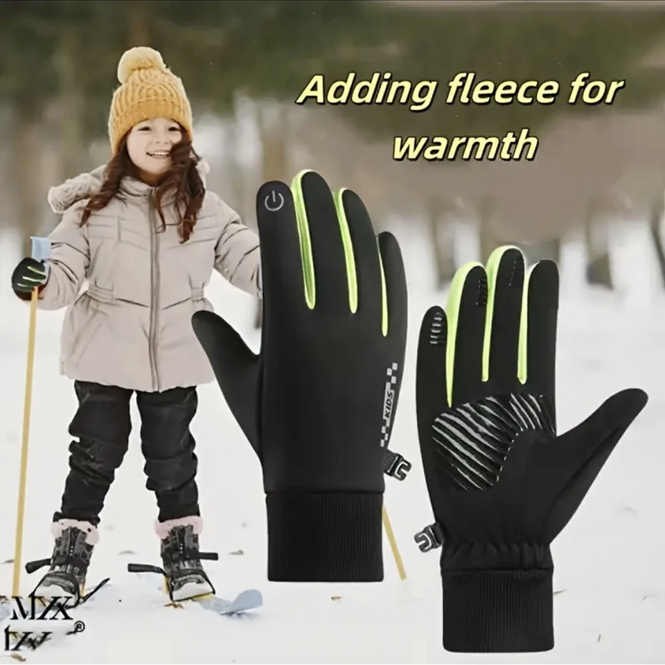 GTUBIKE Kids Cycling Gloves Sports Winter Thermal Boys Girls Children Windproof Anti-Slip Touchscreen Gloves Age 5-14 Years
GTUBIKE Kids Cycling Gloves Sports Winter Thermal Boys Girls Children Windproof Anti-Slip Touchscreen Gloves Age 5-14 Years