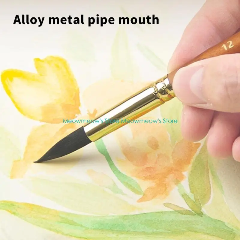 W91A 10Pcs Professional Artist Paint Brush Handle Watercolor Brushes For Outdoor Sketching Art Illustrations Painting
W91A 10Pcs Professional Artist Paint Brush Handle Watercolor Brushes For Outdoor Sketching Art Illustrations Painting