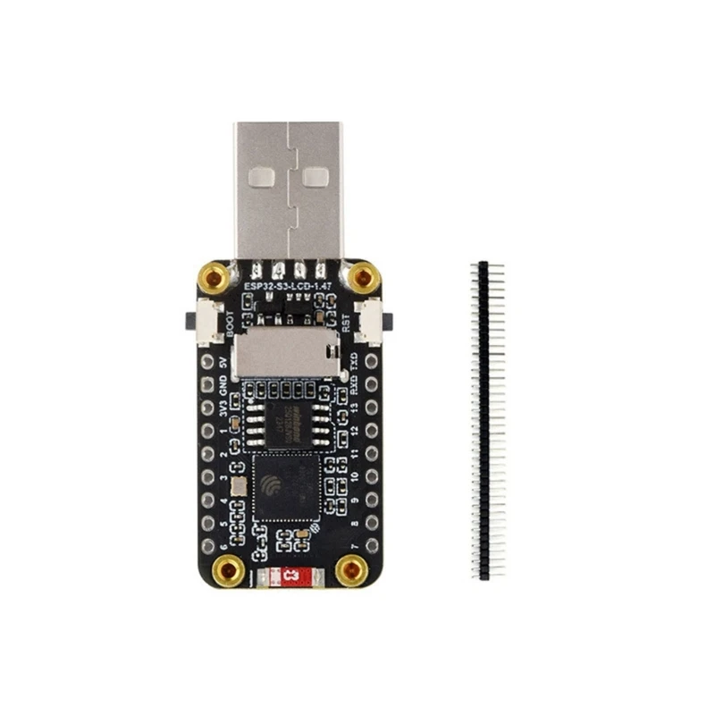 ESP32S3 Development Board 1.47inch LCD Display Onboard LED Color Beads Card holder Full Speed USB Serial Port Module
ESP32S3 Development Board 1.47inch LCD Display Onboard LED Color Beads Card holder Full Speed USB Serial Port Module