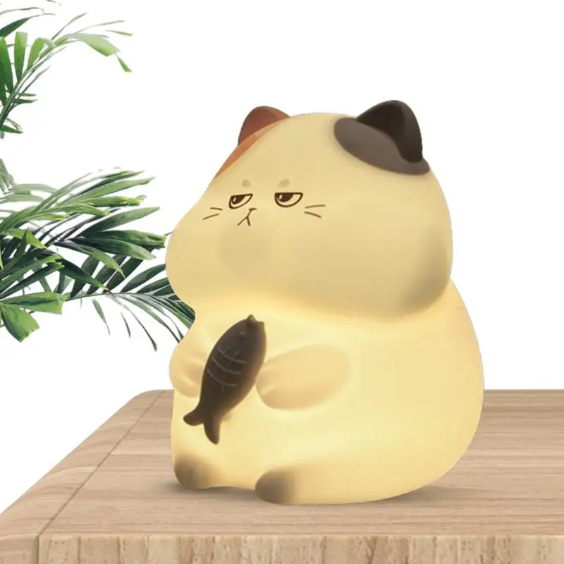 Cat Night Light Fun Cartoon LED Night Light Portable USB Rechargeable Animal Light Desktop Ornaments Silicone LED Lamp For
Cat Night Light Fun Cartoon LED Night Light Portable USB Rechargeable Animal Light Desktop Ornaments Silicone LED Lamp For