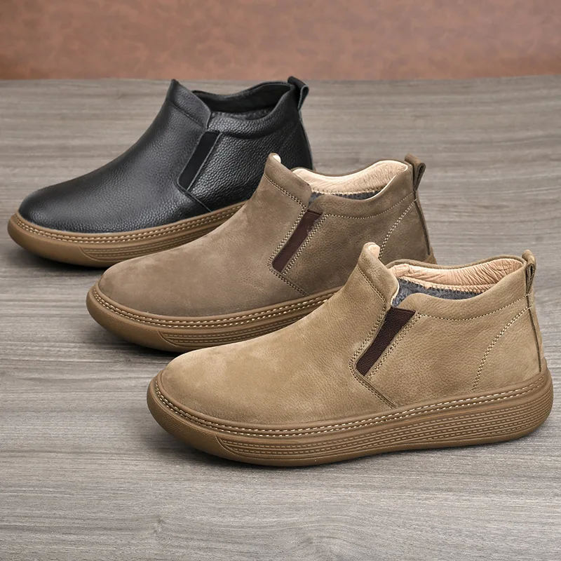 High Quality Men's Chelsea Boots Top Cowhide Light Luxury Thickened Leather Boots Business High Top Short Boots New Casual Shoes
High Quality Men's Chelsea Boots Top Cowhide Light Luxury Thickened Leather Boots Business High Top Short Boots New Casual Shoes