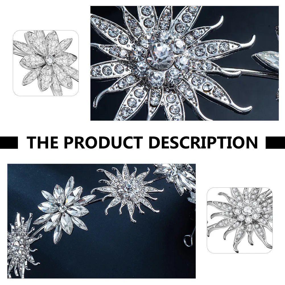 Charming Bride Headband Exquisite Rhinestone Flower Wedding Hairband Luxury Bridal Headdress Elegant Hair Accessory for Special
Charming Bride Headband Exquisite Rhinestone Flower Wedding Hairband Luxury Bridal Headdress Elegant Hair Accessory for Special