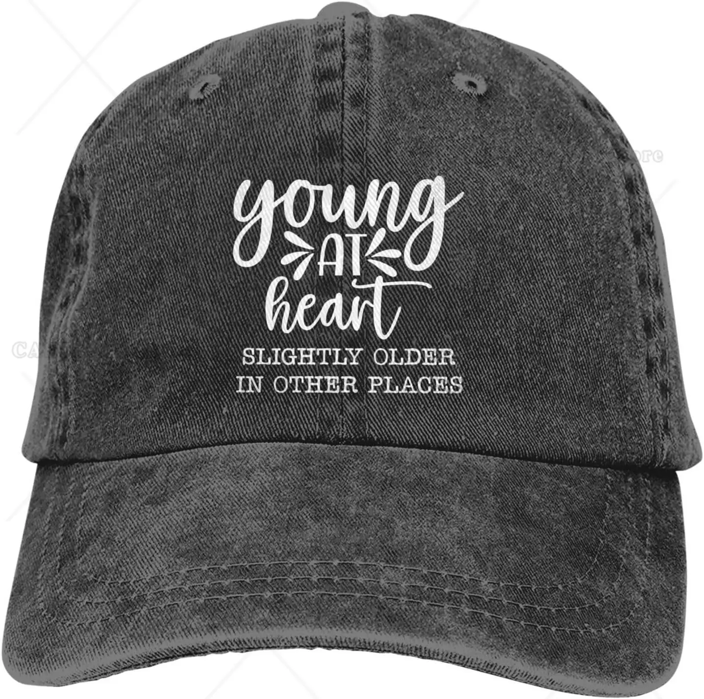 Young At Heart Slightly Older in Other Places Baseball Cap Golf Hat Adjustable Cotton Hat Men Women Snapback Cap
Young At Heart Slightly Older in Other Places Baseball Cap Golf Hat Adjustable Cotton Hat Men Women Snapback Cap