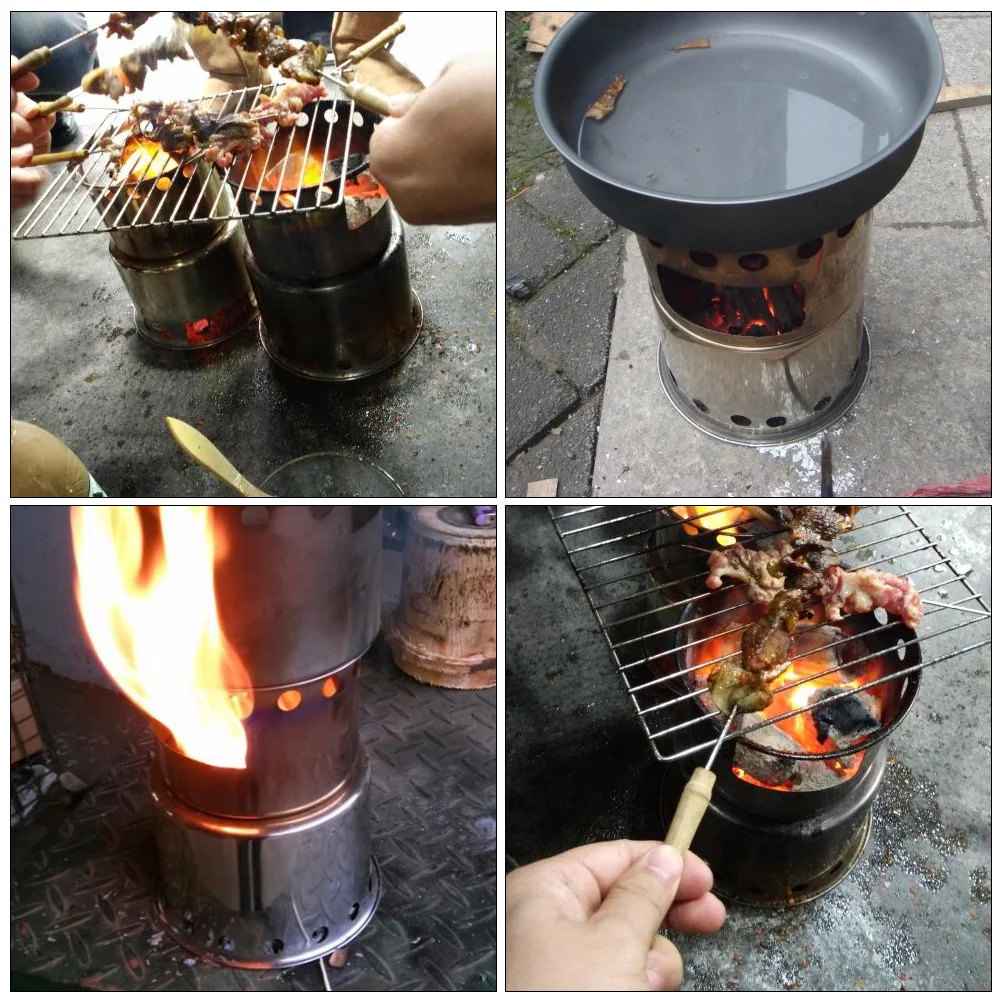 Portable Camping Furnace Stove Outdoor BBQ Grill Large Bottom Hole Wood Burning Wind Proof Picnic Cookware Hiking Supplies
Portable Camping Furnace Stove Outdoor BBQ Grill Large Bottom Hole Wood Burning Wind Proof Picnic Cookware Hiking Supplies