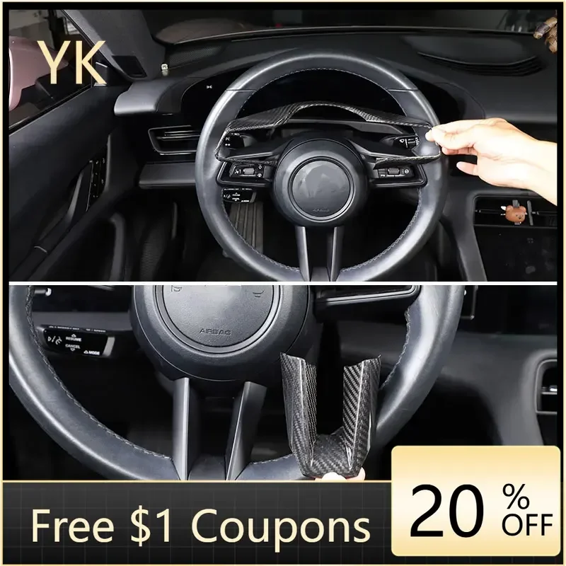 Для Porsche Panamera 2021-2023 настоящее углеродное волокно, рамка рулевого колеса автомобиля, накладка, аксессуары для интерьера автомобиля
Для Porsche Panamera 2021-2023 настоящее углеродное волокно, рамка рулевого колеса автомобиля, накладка, аксессуары для интерьера автомобиля