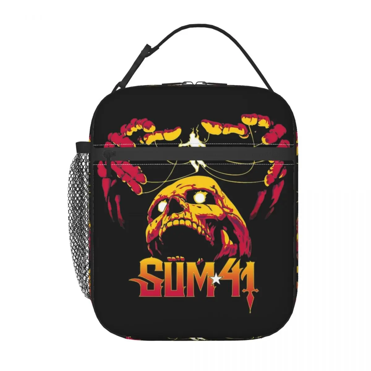 Термоизолированные сумки для обеда Sum 41, рок-группа с черепом для школы, панк-музыки, портативная коробка для бенто, термохолодильник, коробка для еды
Термоизолированные сумки для обеда Sum 41, рок-группа с черепом для школы, панк-музыки, портативная коробка для бенто, термохолодильник, коробка для еды
