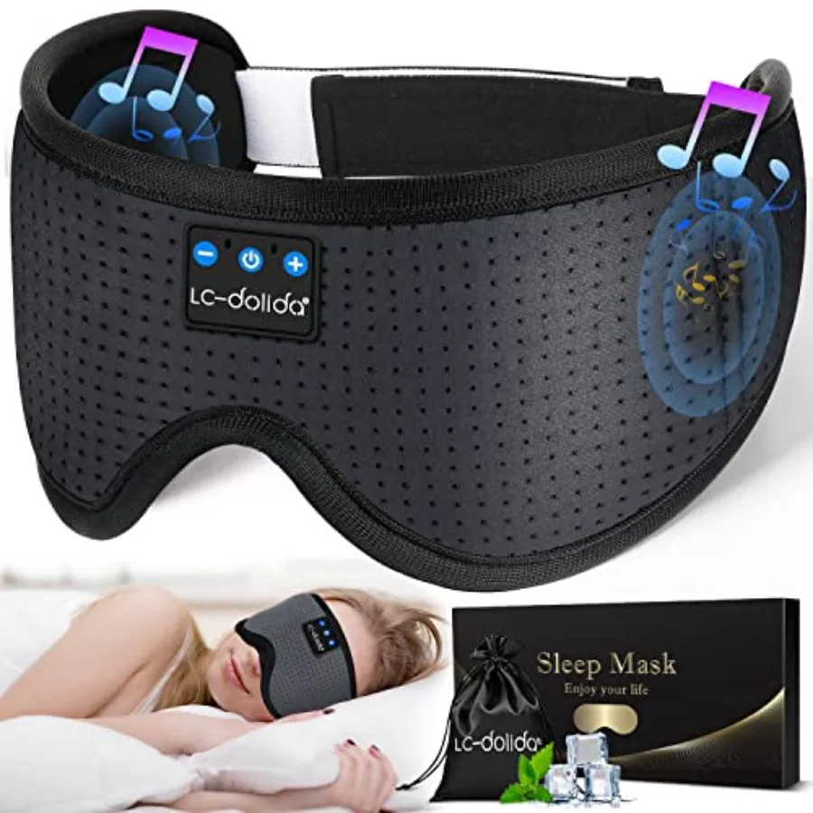 Sleep Headphones, Sleep Mask tooth Wireless Music Eye Mask, Sleeping Headphones for Side Sleepers Sleep Mask with tooth Headpho
Sleep Headphones, Sleep Mask tooth Wireless Music Eye Mask, Sleeping Headphones for Side Sleepers Sleep Mask with tooth Headpho