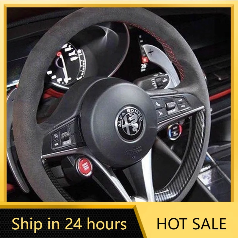 Car Stickers For Alfa Romeo Giulia 2016 2017 2018 Stelvio 2017 Hand Stitched Non-slip Suede Carbon Fibre Car Steering Wheel Cove
Car Stickers For Alfa Romeo Giulia 2016 2017 2018 Stelvio 2017 Hand Stitched Non-slip Suede Carbon Fibre Car Steering Wheel Cove