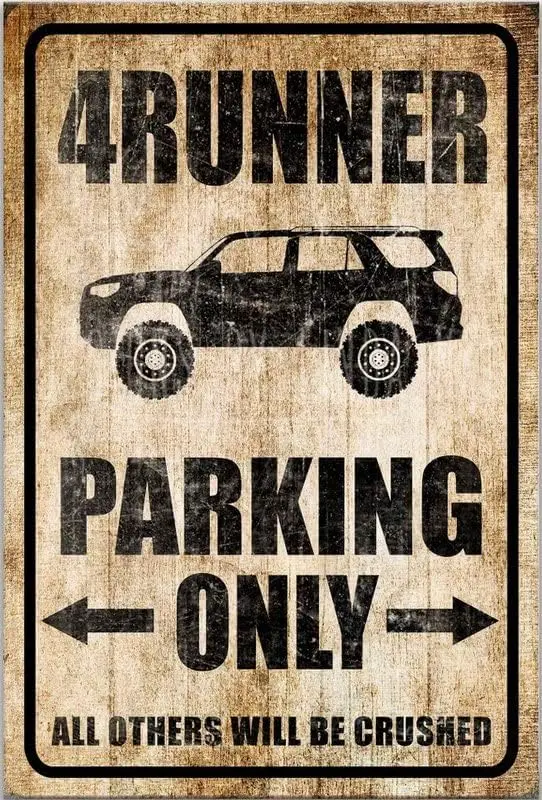 Забавный 4runner знак, 4runner парковочный знак 4 Runner Декор вывеска для гаража 4runner подарок 4runner металлический знак 4x4 внедорожник No P
Забавный 4runner знак, 4runner парковочный знак 4 Runner Декор вывеска для гаража 4runner подарок 4runner металлический знак 4x4 внедорожник No P
