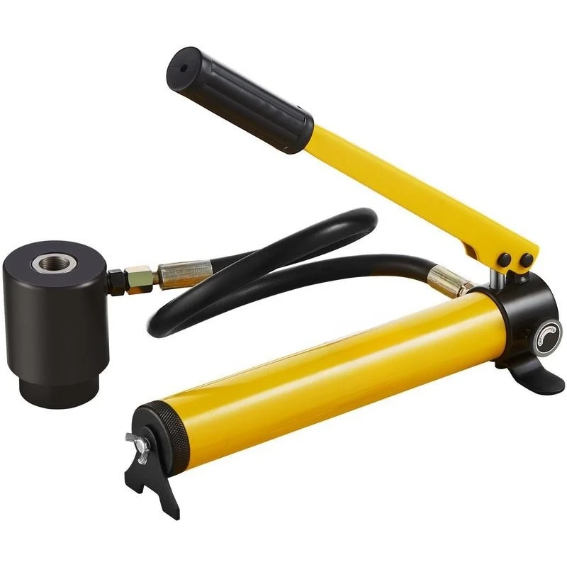 Hydraulic Hole Opener Tool 10 Ton 1/2" to 2" For Electrical Installation Construction Maintenance, 6 Die Sets Heavy Duty Manual Pump Metal Sheet Processing Carbon Steel Construction Metalworking Equipment
Hydraulic Hole Opener Tool 10 Ton 1/2" to 2" For Electrical Installation Construction Maintenance, 6 Die Sets Heavy Duty Manual Pump Metal Sheet Processing Carbon Steel Construction Metalworking Equipment