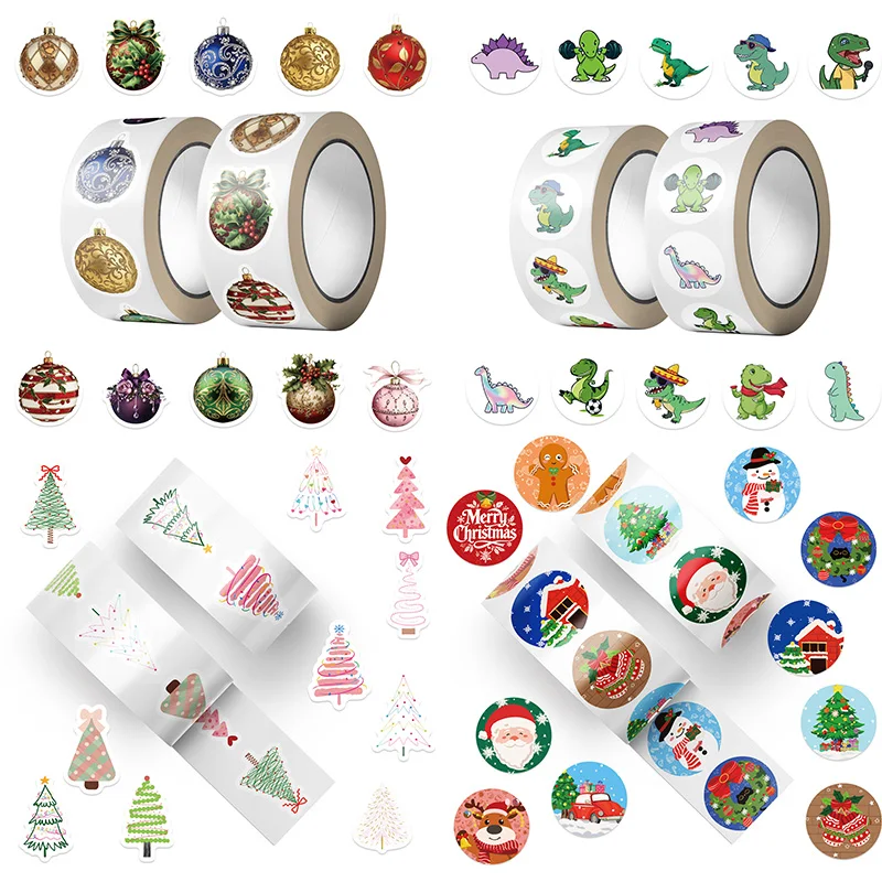 500pcs/roll Christmas Tree Ball Stickers Sealing Label Decals Decoration Notebook Phone Guitar Dinosaur Reward Sticker Roll
500pcs/roll Christmas Tree Ball Stickers Sealing Label Decals Decoration Notebook Phone Guitar Dinosaur Reward Sticker Roll