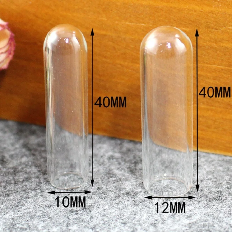 Round bottom straight tube glass cover diydiy handmade jewelry material necklace pendant accessories straight tube bell cover
Round bottom straight tube glass cover diydiy handmade jewelry material necklace pendant accessories straight tube bell cover