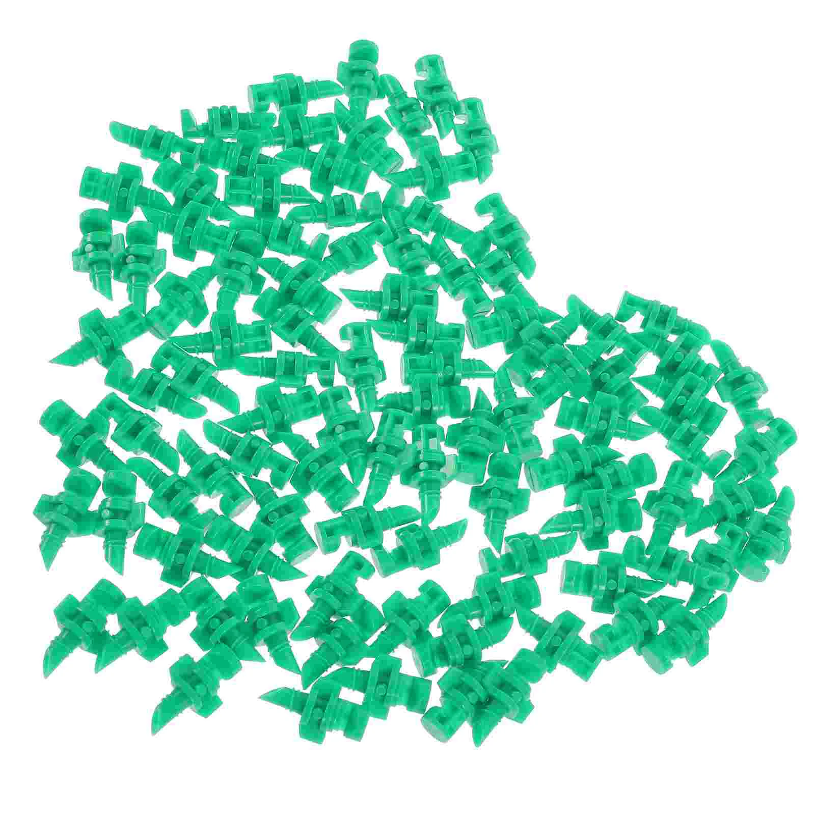100Pcs Irrigation Spray Nozzles Plastic 180 Degree Agricultural Mistorizer (Green)
100Pcs Irrigation Spray Nozzles Plastic 180 Degree Agricultural Mistorizer (Green)