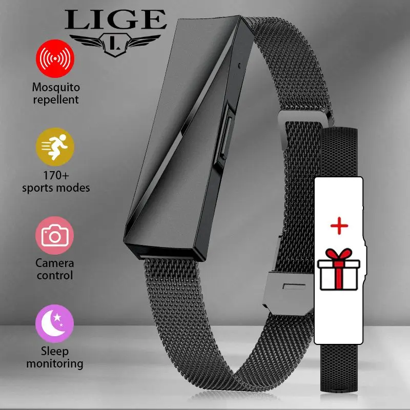 LIGE 2026 Men's Smart Bracelet Call Reminder Sleep Heart Rate Monitor Sports Fitness Tracker Long Standby Couple Smart Wristband
LIGE 2026 Men's Smart Bracelet Call Reminder Sleep Heart Rate Monitor Sports Fitness Tracker Long Standby Couple Smart Wristband