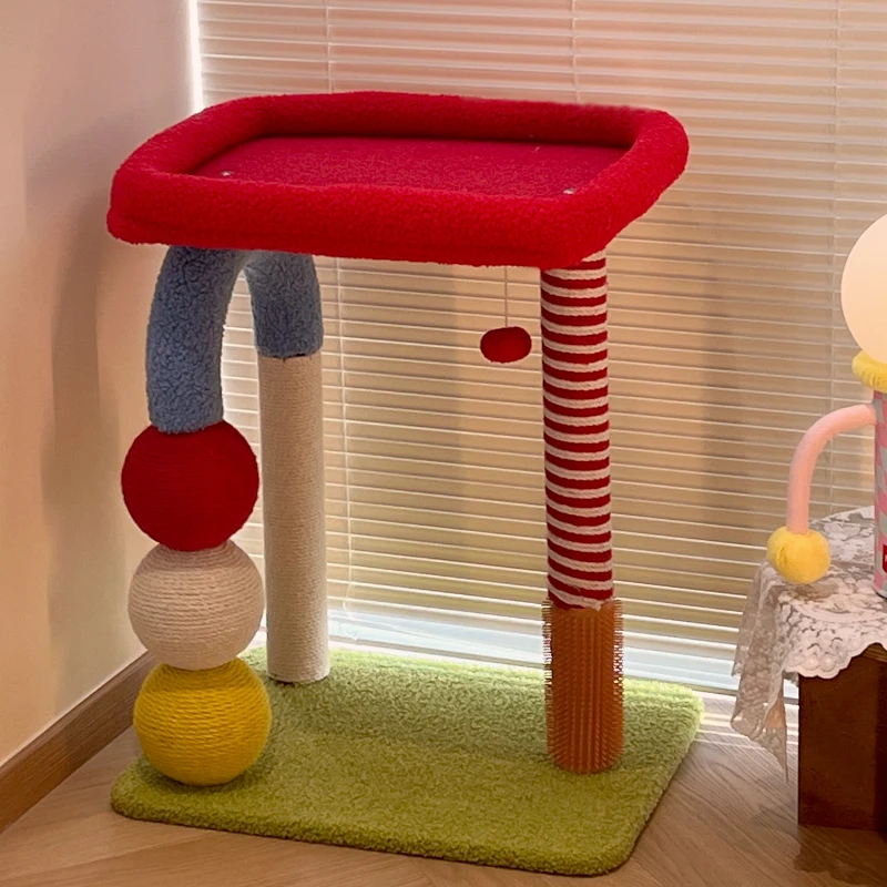 climbing frame, litter, tree integrated, small, does not occupy the platform, shelf, sisal scratching column
climbing frame, litter, tree integrated, small, does not occupy the platform, shelf, sisal scratching column