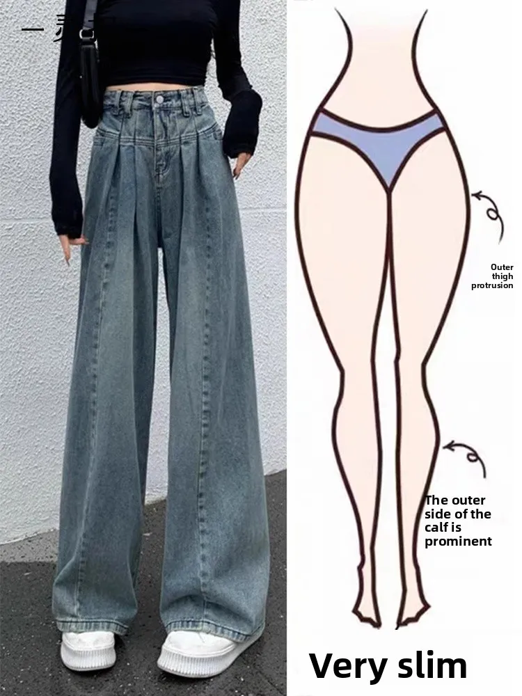 Широкие джинсы с высокой талией, женские повседневные свободные брюки длиной до пола, винтажные синие джинсовые брюки на весну, лето, осень
Широкие джинсы с высокой талией, женские повседневные свободные брюки длиной до пола, винтажные синие джинсовые брюки на весну, лето, осень