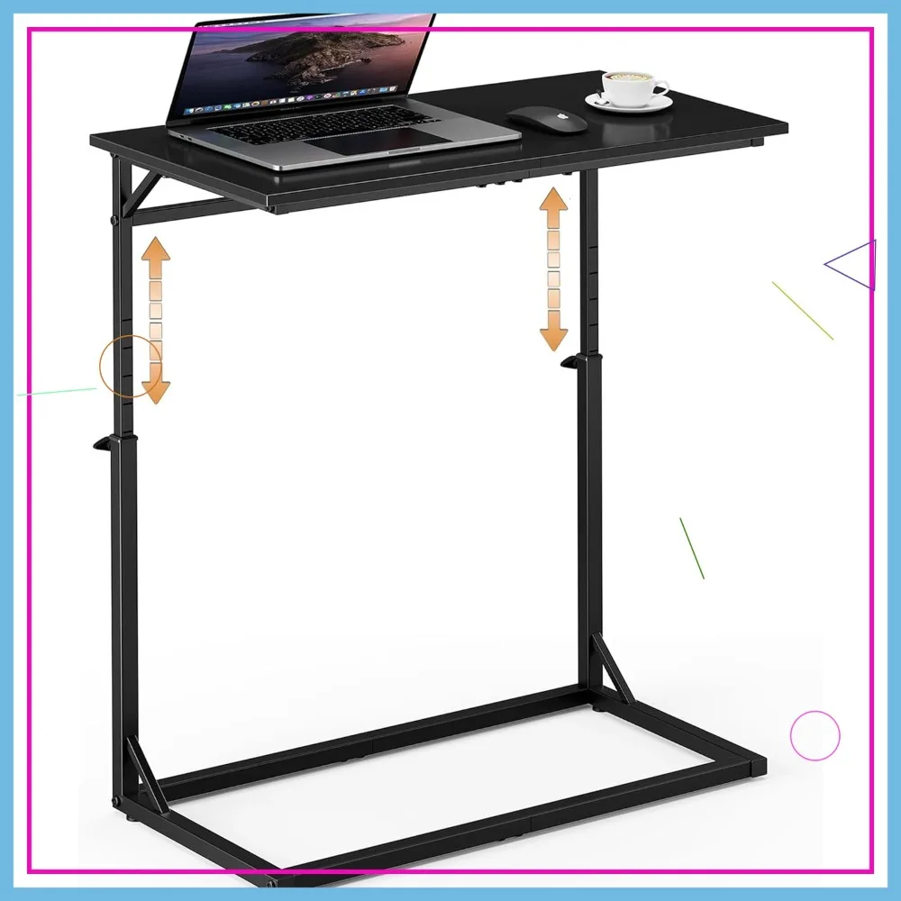 Adjustable Height C-Shaped End Table, 33" Tall Slide Under Sofa Side Table for Living Room Bedroom, Black
Adjustable Height C-Shaped End Table, 33" Tall Slide Under Sofa Side Table for Living Room Bedroom, Black