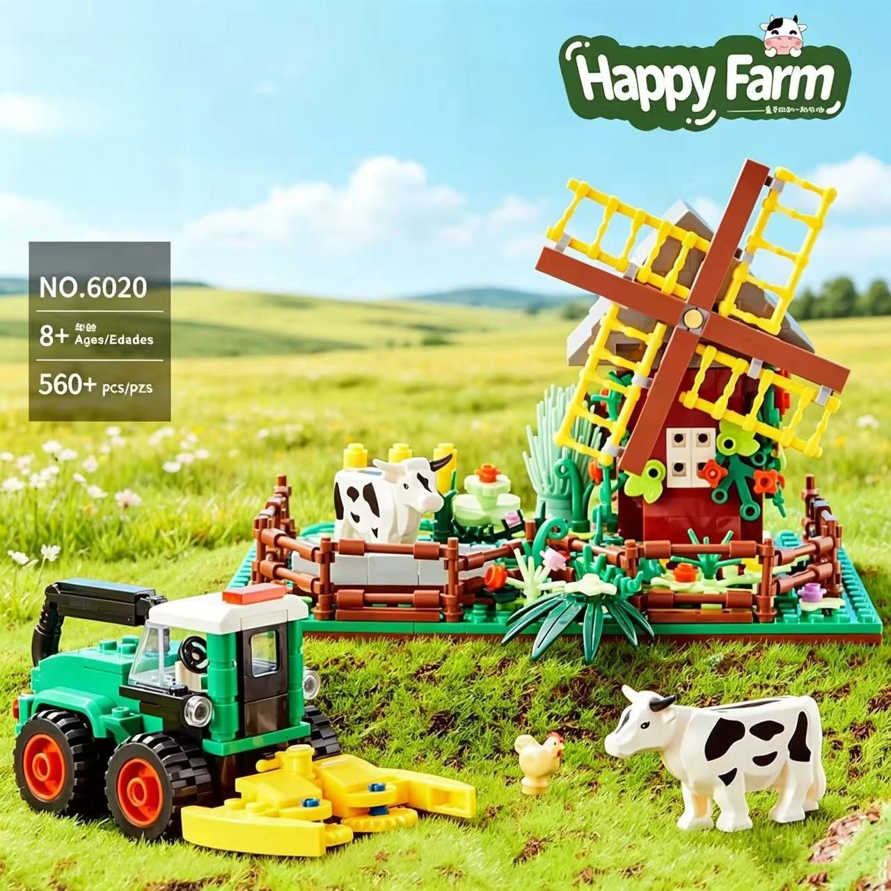Anime Model Toys Gifts Farm Truck Pigsty Windmill House Building Block Farmer Tractor Vehicle Car Brick City Construction Toy
Anime Model Toys Gifts Farm Truck Pigsty Windmill House Building Block Farmer Tractor Vehicle Car Brick City Construction Toy