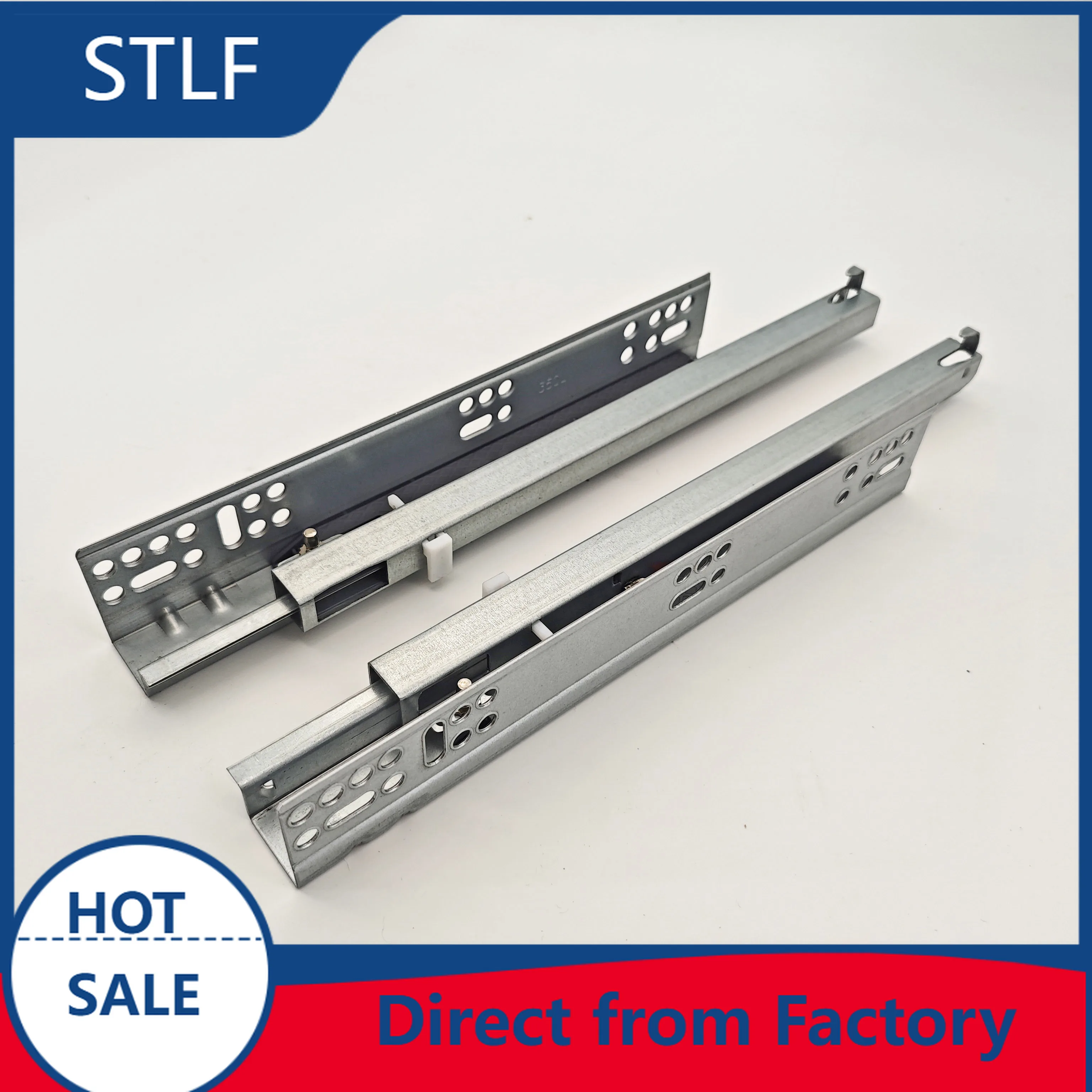 STLF 2-Fold Single Extension Soft Close Adjustable Hidden Easy Install Undermount Rail China Factory
STLF 2-Fold Single Extension Soft Close Adjustable Hidden Easy Install Undermount Rail China Factory