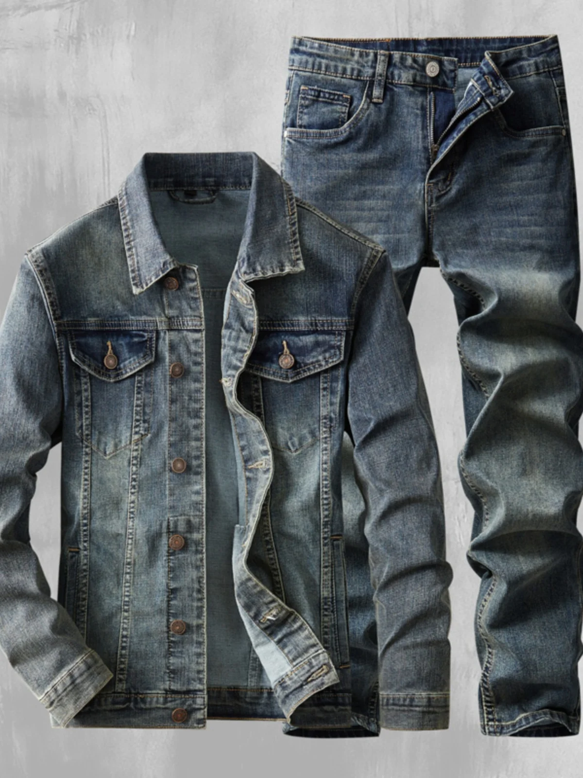 Retro Denim Jaet Men's Trendy Brand Autumn Winter Workwear Jaet Simple Match Casual Long Jeans Outerwear for Youth
Retro Denim Jaet Men's Trendy Brand Autumn Winter Workwear Jaet Simple Match Casual Long Jeans Outerwear for Youth