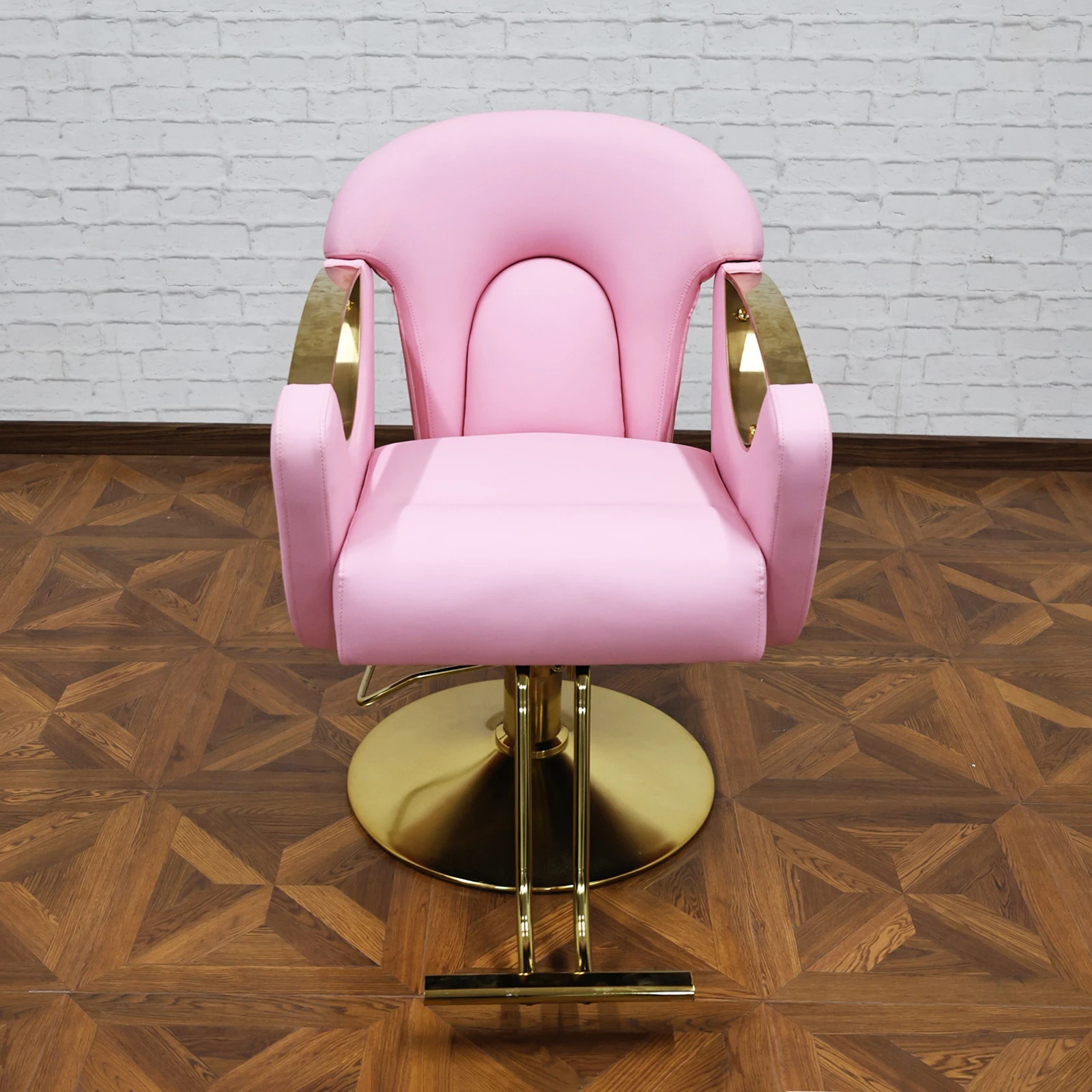 New Design Wholesale Barber Chairs: Pink, 360° Rotatable, Hydraulic Lift, Customizable Hair Salon Commercial Furniture
New Design Wholesale Barber Chairs: Pink, 360° Rotatable, Hydraulic Lift, Customizable Hair Salon Commercial Furniture