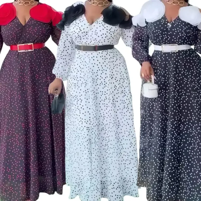 Элегантные африканские платья для женщин, длинное вечернее платье в горошек, турецкий кафтан, Дубай, Абая, Анкара, Дашики, африканская одежда, кафтан
Элегантные африканские платья для женщин, длинное вечернее платье в горошек, турецкий кафтан, Дубай, Абая, Анкара, Дашики, африканская одежда, кафтан