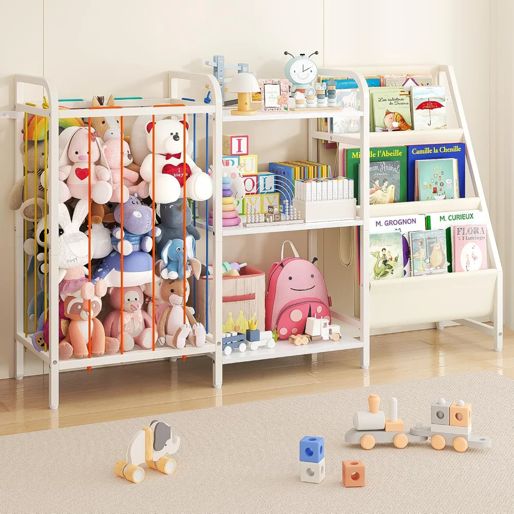 Kids Bookshelf and Toy Storage,3-Tier Book Shelf for Kids Rooms, Sling Baby Bookcase with Stuffed Animal Storage
Kids Bookshelf and Toy Storage,3-Tier Book Shelf for Kids Rooms, Sling Baby Bookcase with Stuffed Animal Storage