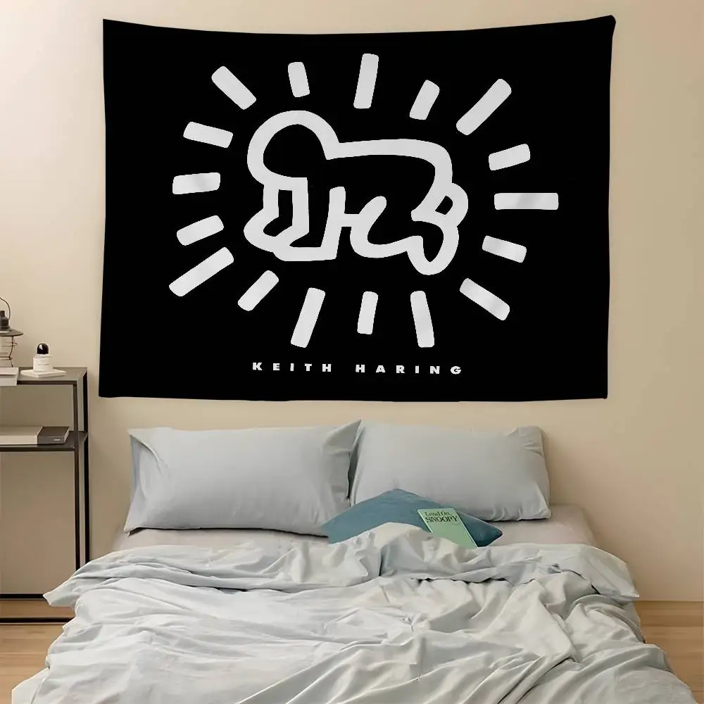 K-Keith Harings 100% Hot Colorful Tapestry Wall Hanging Hanging Tarot Hippie Wall Rugs Dorm Wall Art Decor
K-Keith Harings 100% Hot Colorful Tapestry Wall Hanging Hanging Tarot Hippie Wall Rugs Dorm Wall Art Decor