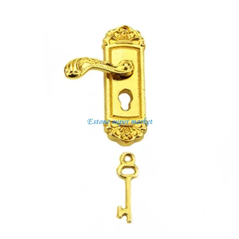 090B 1:12 Scale Miniature Door Lock and Set 2 in 1 Pack Door Knocker Lock Set
090B 1:12 Scale Miniature Door Lock and Set 2 in 1 Pack Door Knocker Lock Set