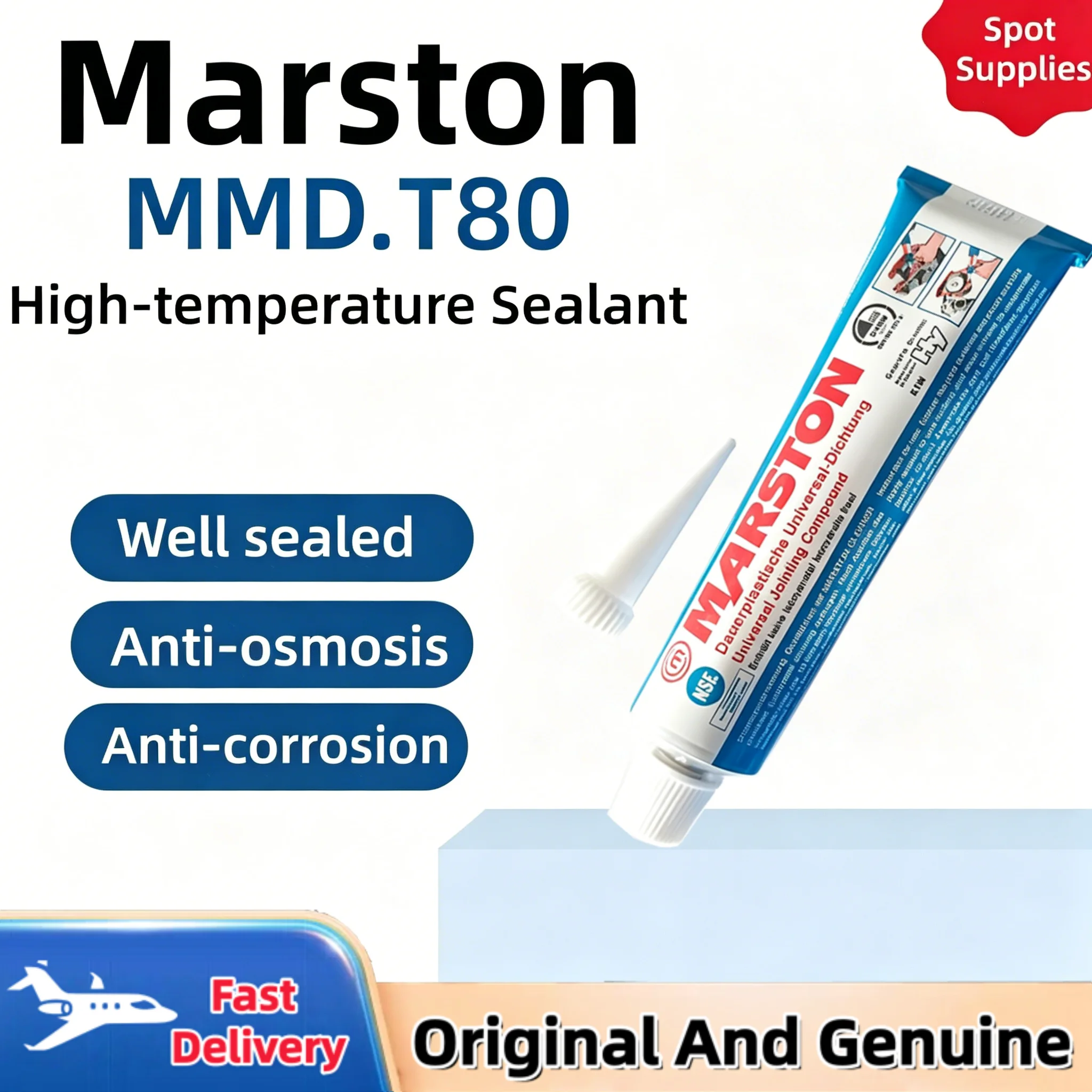 Marston MMD.T80 Universal Sealing Compound Non-Curing Sealant Durable Protection And Insulation Germany Origin
Marston MMD.T80 Universal Sealing Compound Non-Curing Sealant Durable Protection And Insulation Germany Origin