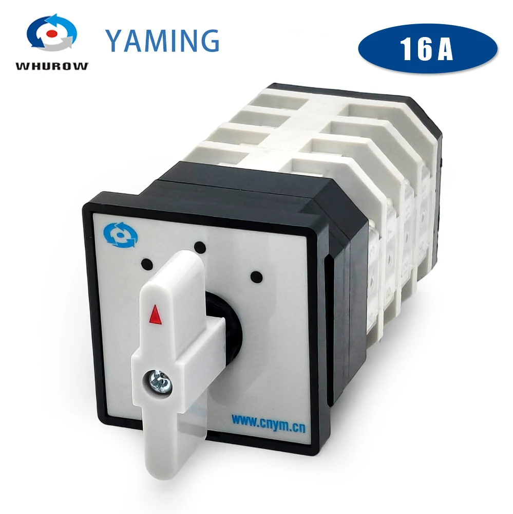Rotary Cam Switch 16 Terminals LW12-16/4 Three Positions On-Off-On Changeover Dual Power Motor Control Two Loads
Rotary Cam Switch 16 Terminals LW12-16/4 Three Positions On-Off-On Changeover Dual Power Motor Control Two Loads