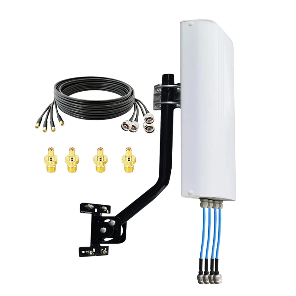 4x4 MIMO External Panel 5G 4G LTE / Directional Outdoor WiFi Antenna Long Range 698-4000MHz for WiFi 5G 4G LTE Router & Hotspots
4x4 MIMO External Panel 5G 4G LTE / Directional Outdoor WiFi Antenna Long Range 698-4000MHz for WiFi 5G 4G LTE Router & Hotspots