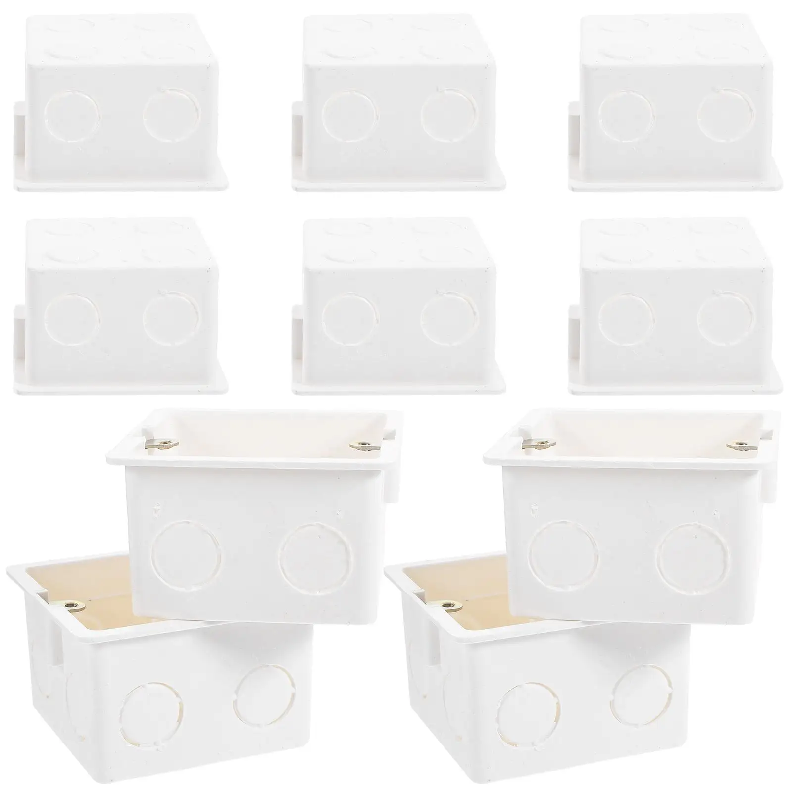 10PCS PVC Junction Box 86 Wall Socket Concealed Mount Switch Boxes Electric Case DIY Plastic Enclosure Furniture
10PCS PVC Junction Box 86 Wall Socket Concealed Mount Switch Boxes Electric Case DIY Plastic Enclosure Furniture
