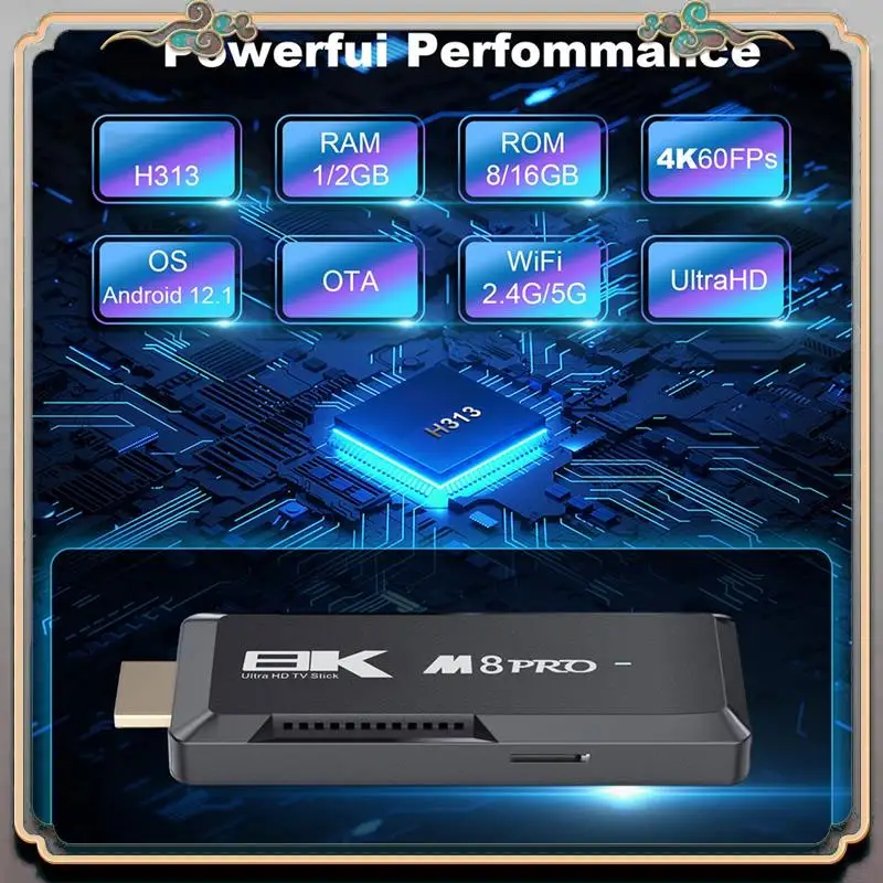 M8 PRO TV Stick 2 ГБ 16 ГБ Android 12.1 Smart TV Box Aiiwinner H313 2,4G + 5G Двухдиапазонный WIFI Android Медиаплеер Простая установка
M8 PRO TV Stick 2 ГБ 16 ГБ Android 12.1 Smart TV Box Aiiwinner H313 2,4G + 5G Двухдиапазонный WIFI Android Медиаплеер Простая установка