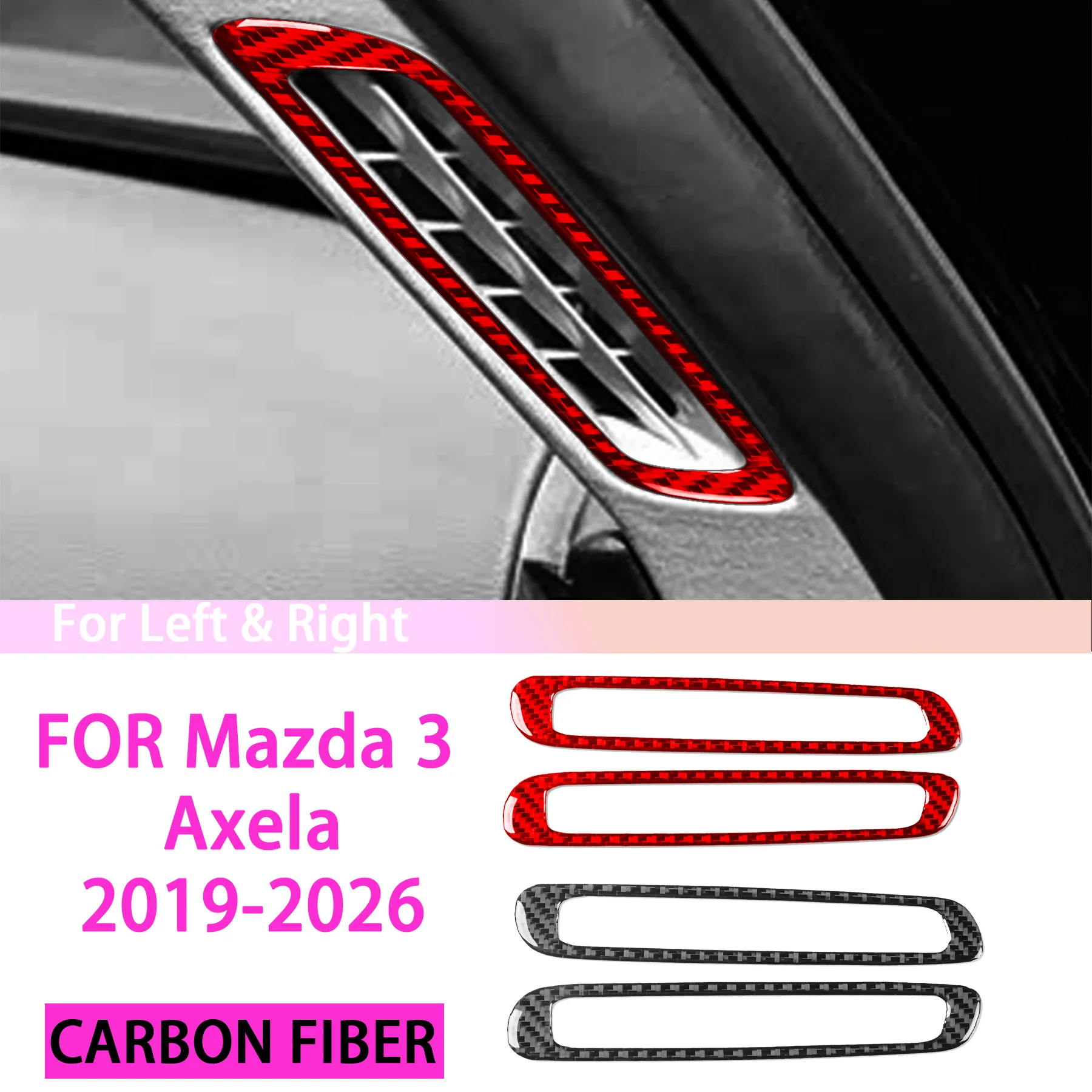 Car A-pillar Air Conditioning Vent Panel Frame Decor Interior Accessories FOR Mazda 3 Axela 2019-2026 Carbon Fiber Stickers
Car A-pillar Air Conditioning Vent Panel Frame Decor Interior Accessories FOR Mazda 3 Axela 2019-2026 Carbon Fiber Stickers