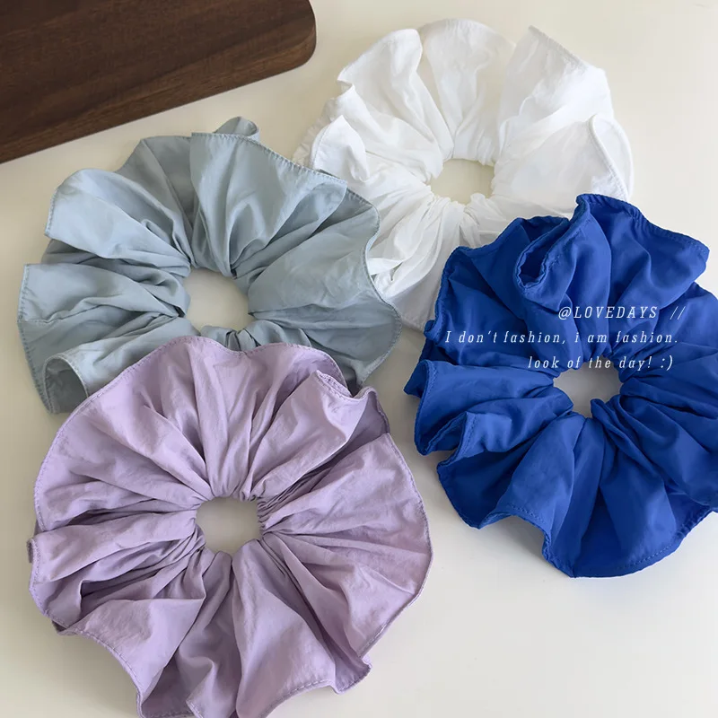 Scrunchie Ruffled Oversized Solid Color Simple Versatile Hair Tie for High Ponytail Girls Premium Soft Fabric Elastic Band
Scrunchie Ruffled Oversized Solid Color Simple Versatile Hair Tie for High Ponytail Girls Premium Soft Fabric Elastic Band