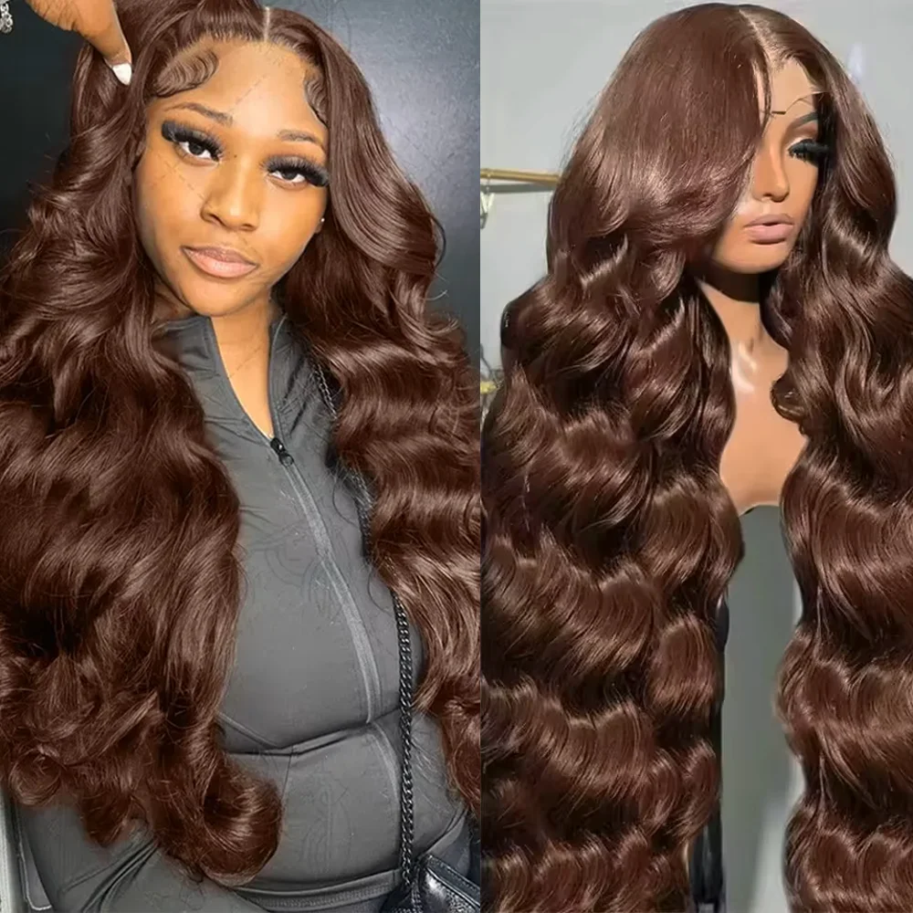 13x4 13x6 200 Density Body Wave 4# Lace Front Wig Human Hair 46 Inch Chocolate Brown HD Lace Frontal Brazilian Wigs For Women
13x4 13x6 200 Density Body Wave 4# Lace Front Wig Human Hair 46 Inch Chocolate Brown HD Lace Frontal Brazilian Wigs For Women