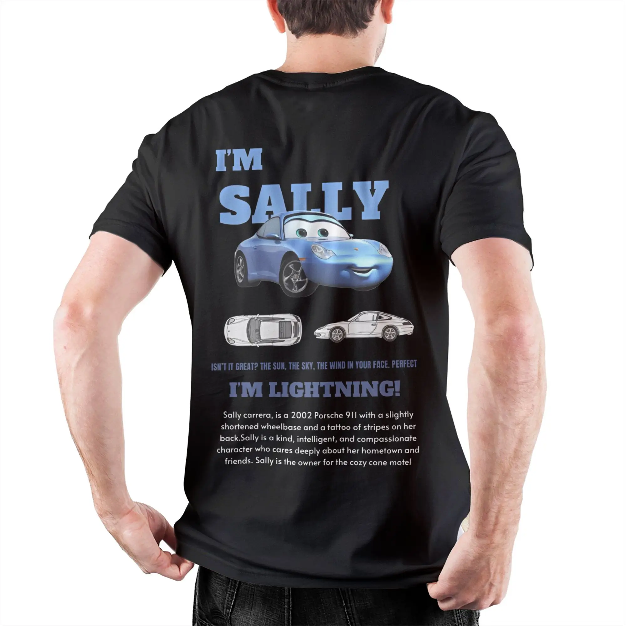 Men Women Sally Lightning McQueen Cartoon T Shirts 100% Cotton Tops Cars Short Sleeve Round Collar Tees New Arrival T-Shirt
Men Women Sally Lightning McQueen Cartoon T Shirts 100% Cotton Tops Cars Short Sleeve Round Collar Tees New Arrival T-Shirt