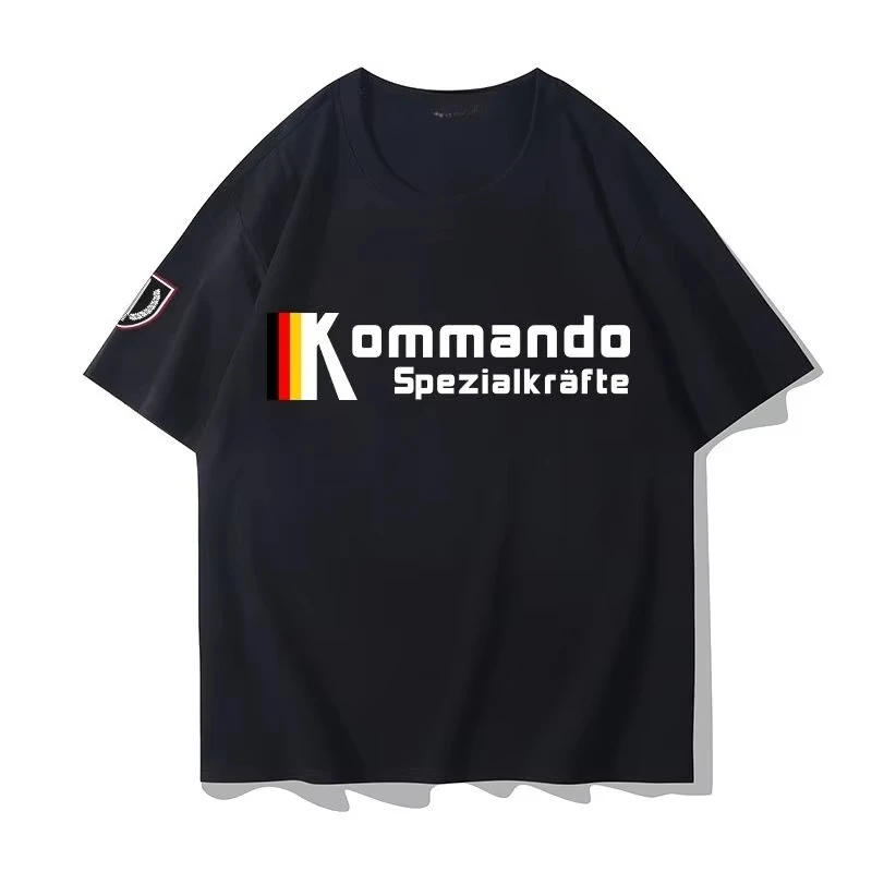 Germany Ksk German Special Forces T-shirt Military Fan Military Style Tactical Casual Short-sleeved Cotton T-shirt Summer
Germany Ksk German Special Forces T-shirt Military Fan Military Style Tactical Casual Short-sleeved Cotton T-shirt Summer