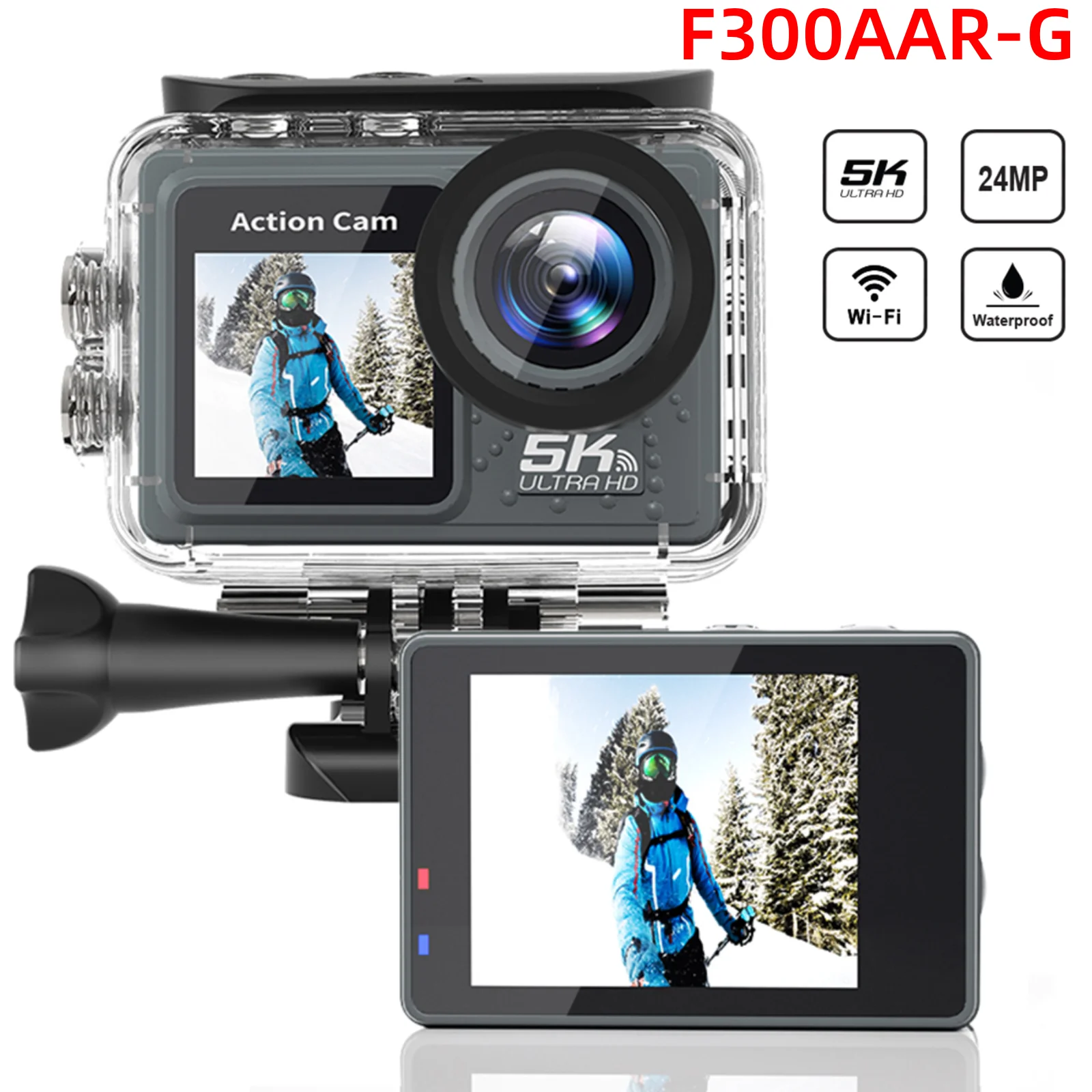 Спортивная камера 5K 4K 60FPS с защитой от тряски, Wi-Fi, двойным экраном, для активного отдыха и велоспорта, водонепроницаемая до 30 м, с пультом дистанционного управления
Спортивная камера 5K 4K 60FPS с защитой от тряски, Wi-Fi, двойным экраном, для активного отдыха и велоспорта, водонепроницаемая до 30 м, с пультом дистанционного управления