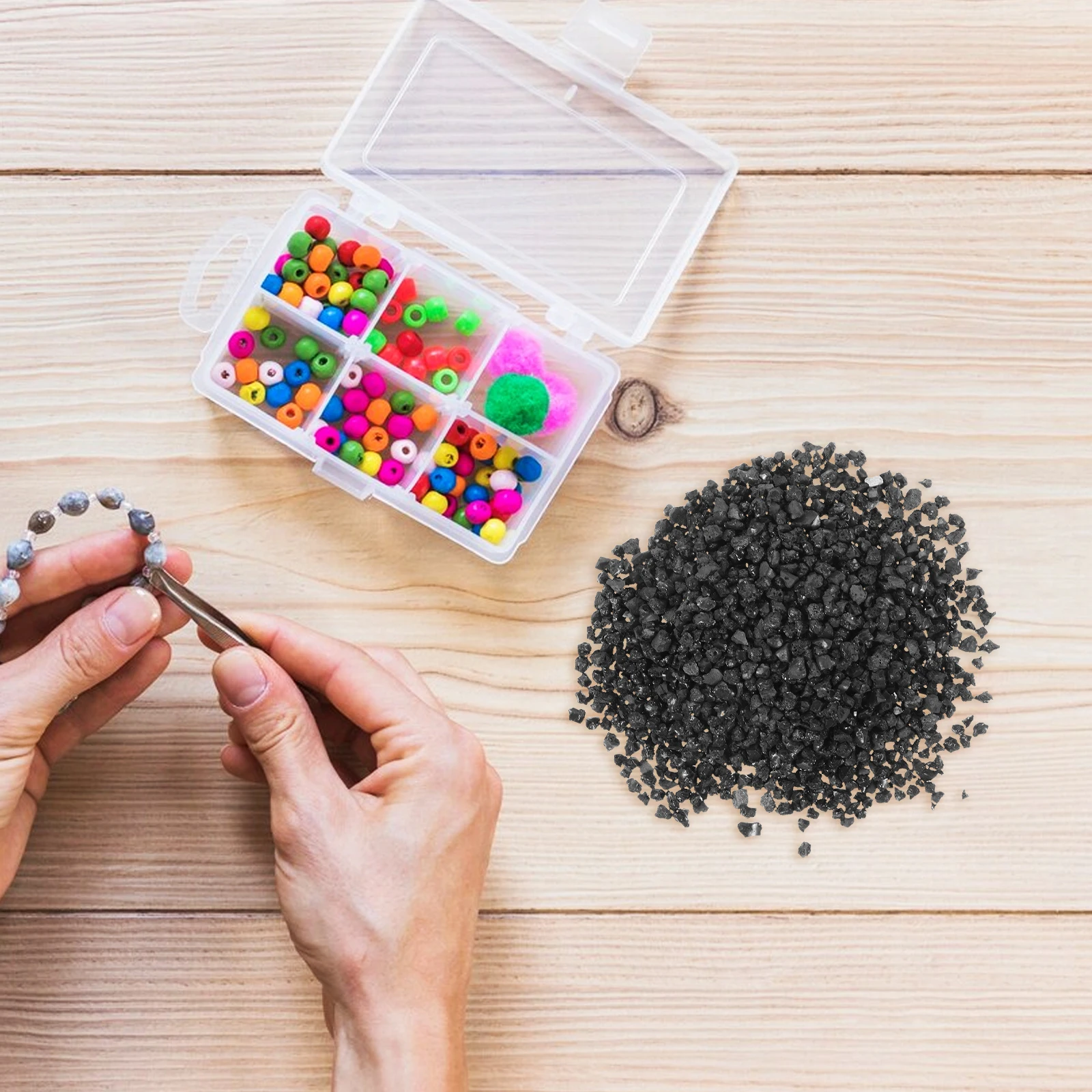 50g Tourmaline Stone Black Crystal Pellets for DIY Jewelry Interior Decoration Metaphysical Healing Chakra Balance Infrared
50g Tourmaline Stone Black Crystal Pellets for DIY Jewelry Interior Decoration Metaphysical Healing Chakra Balance Infrared