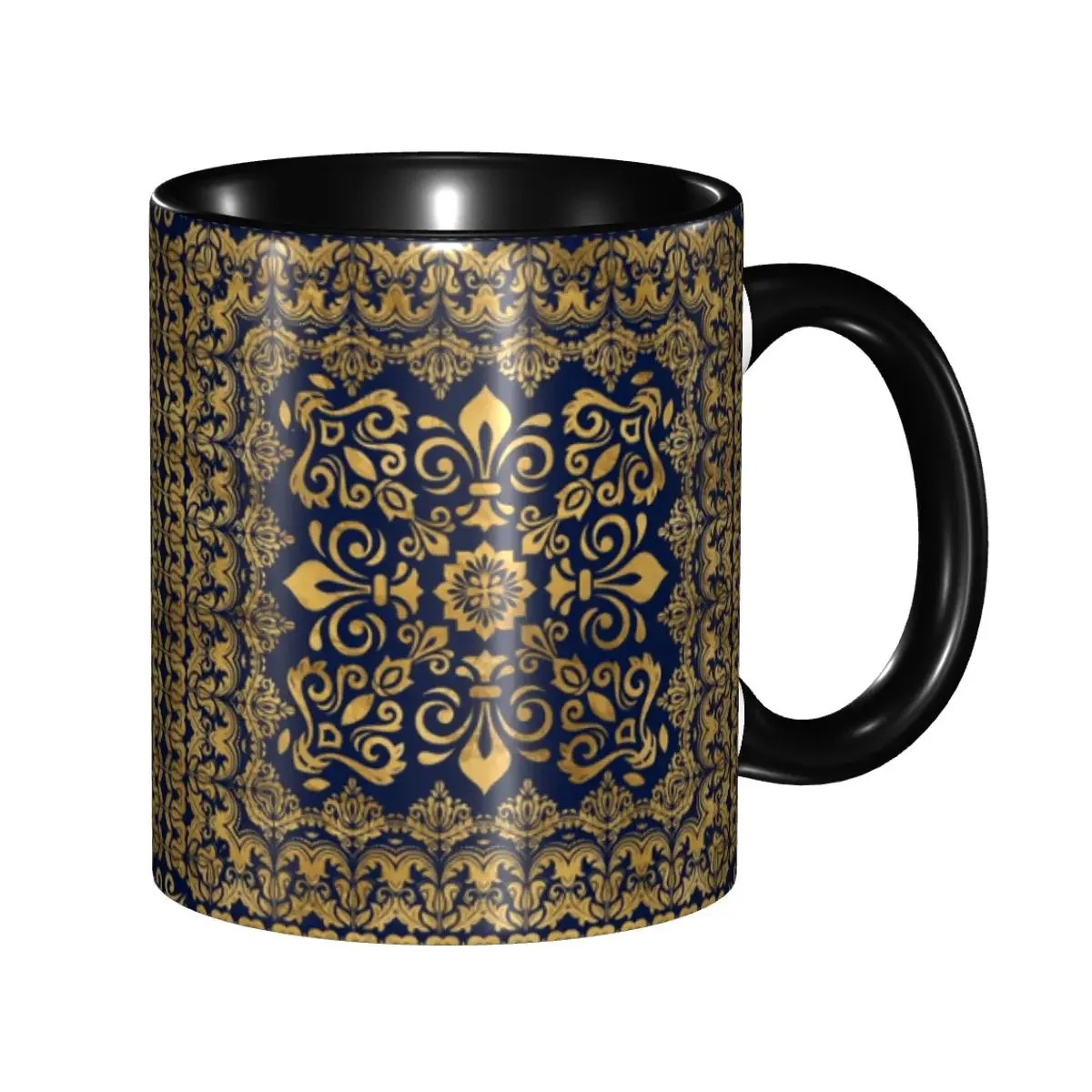 DIY Oriental Damask Ornament Ceramic Mug Customized Baroque Coffee Cups Creative Gift
DIY Oriental Damask Ornament Ceramic Mug Customized Baroque Coffee Cups Creative Gift