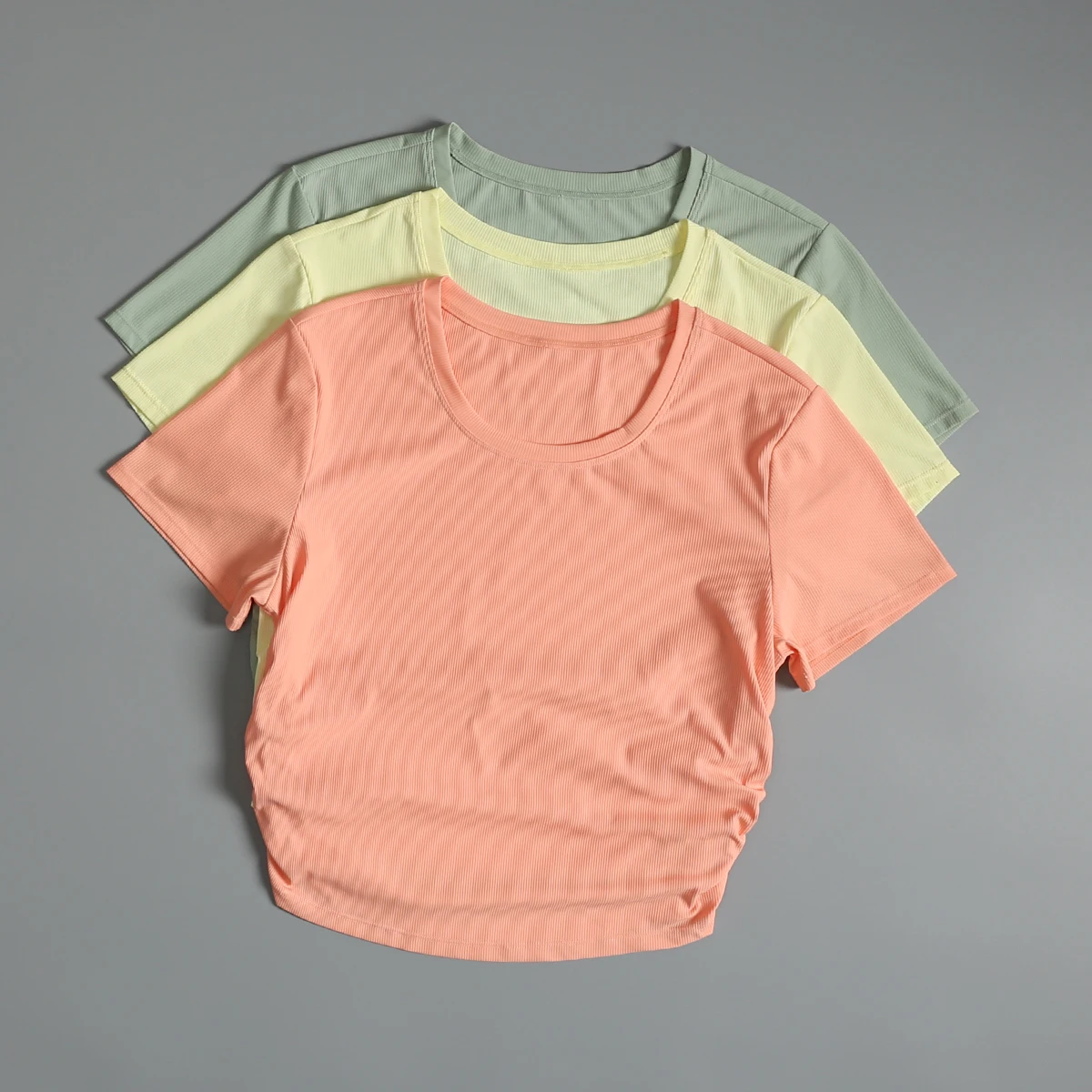 Sports short-sleeved women's summer short slim yoga top professional running fitness breathable quick-drying T-shirt
Sports short-sleeved women's summer short slim yoga top professional running fitness breathable quick-drying T-shirt