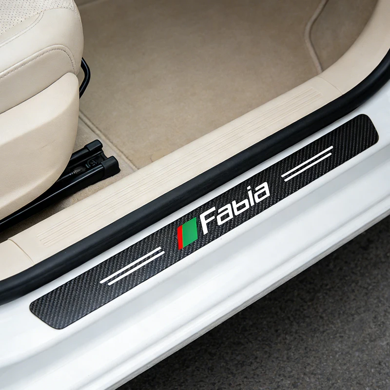4Pcs Carbon Fiber Door Sill Protector Anti-Scratch Anti-Step Trim Sticker for Skoda Superb Rapid Kroya Fabia Kamiq Scala
4Pcs Carbon Fiber Door Sill Protector Anti-Scratch Anti-Step Trim Sticker for Skoda Superb Rapid Kroya Fabia Kamiq Scala