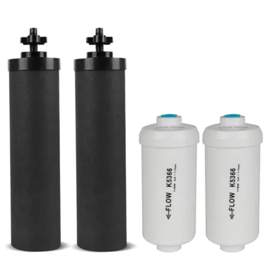 Gravity Water Filter Replacementfor Berkey® Black Carbon BB9-2® Purification Elements and Fluoride Filters K5366 (PF-2®) Combo
Gravity Water Filter Replacementfor Berkey® Black Carbon BB9-2® Purification Elements and Fluoride Filters K5366 (PF-2®) Combo