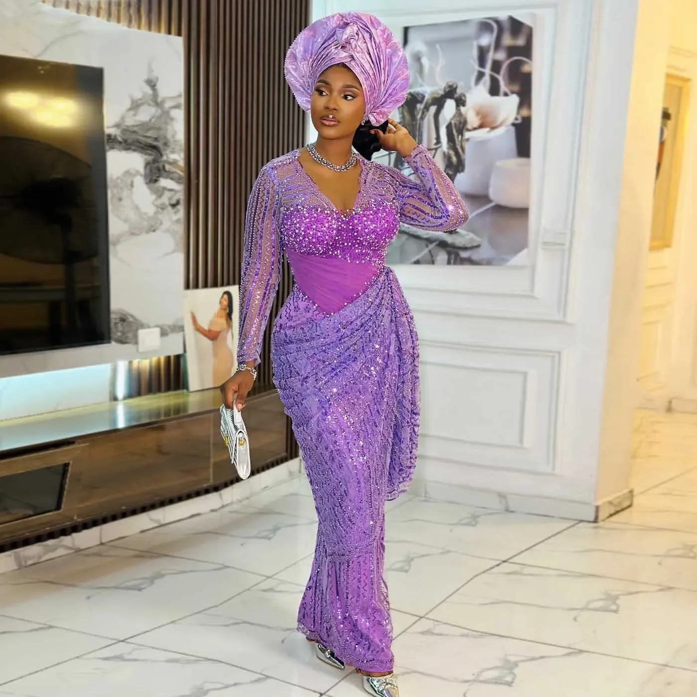 Формальные вечерние платья Aso Ebi, роскошные платья с бисерной вышивкой, традиционные африканские свадебные платья, нигерийские фиолетовые платья с бисерным кружевом для дня рождения
Формальные вечерние платья Aso Ebi, роскошные платья с бисерной вышивкой, традиционные африканские свадебные платья, нигерийские фиолетовые платья с бисерным кружевом для дня рождения