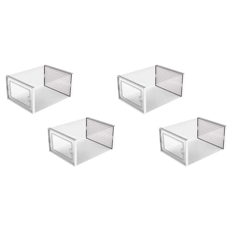 Hot Sale-4X Shoe Storage Box, Clear Transparent Shoe Storage Boxes Hard Plastic Stackable Organiser Containers Bins White
Hot Sale-4X Shoe Storage Box, Clear Transparent Shoe Storage Boxes Hard Plastic Stackable Organiser Containers Bins White