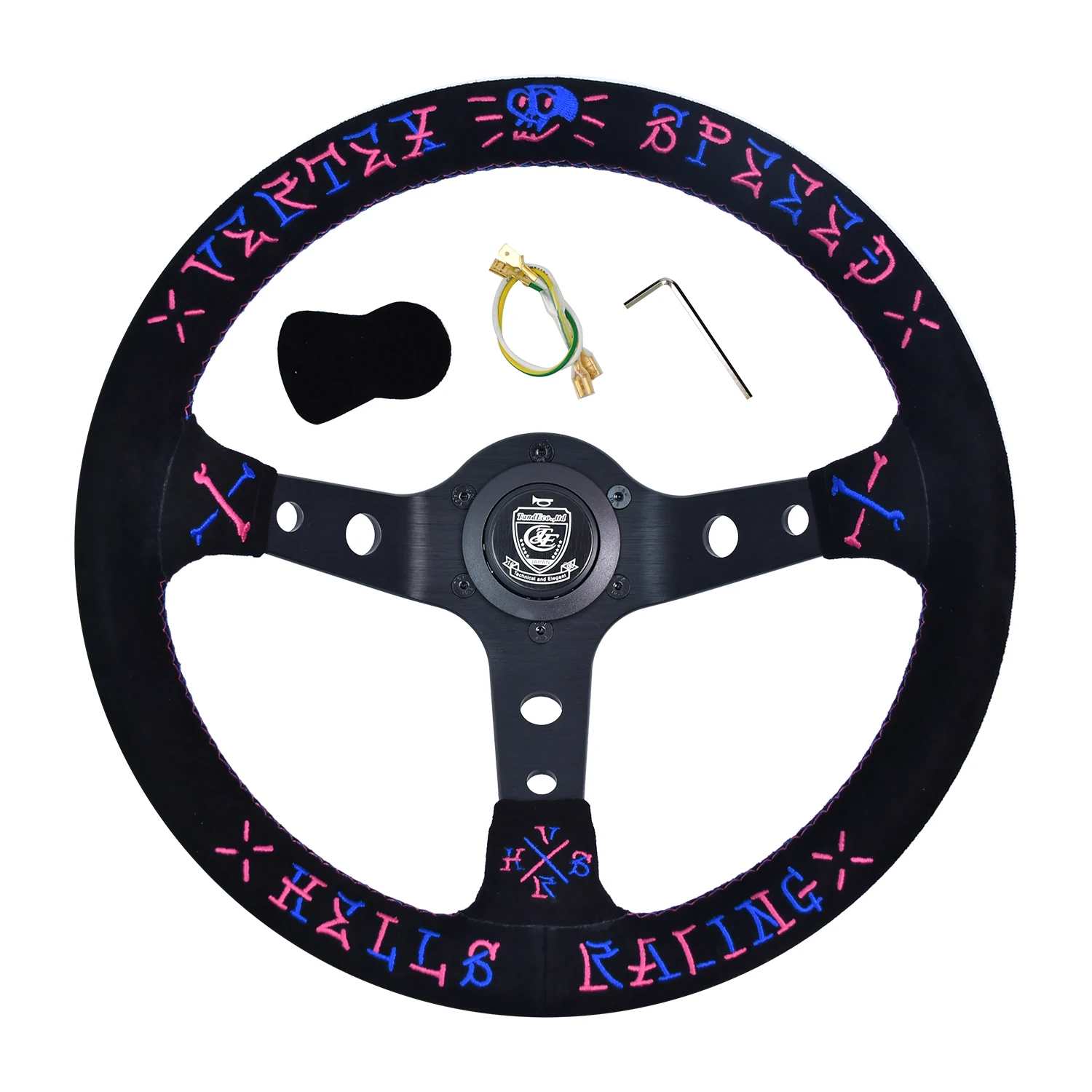 Vertex 320MM Universal Car Steering Wheel Suede Leather Embroidery Racing Car Modified Interior Parts Sport Drift Steering Wheel
Vertex 320MM Universal Car Steering Wheel Suede Leather Embroidery Racing Car Modified Interior Parts Sport Drift Steering Wheel