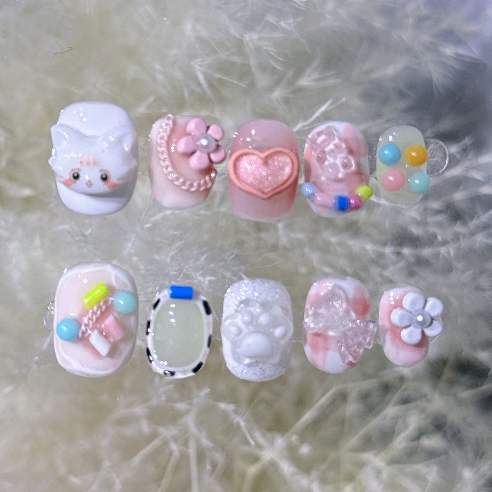 10pcs 3D Cute Pig Handmade French Fake Nails Design Press on Nails Artificial Nail for Women Girls Manicure Nail Art Accessories
10pcs 3D Cute Pig Handmade French Fake Nails Design Press on Nails Artificial Nail for Women Girls Manicure Nail Art Accessories